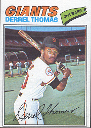 1977 Topps Baseball Cards      266     Derrel Thomas